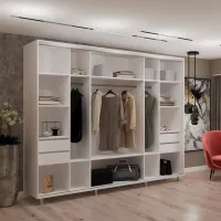 Шкаф My-Style Cupe 280 x 60см x 240 / ЛДСП / White photo 2