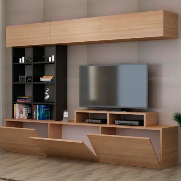 Комплекты ТВ-зона Trendy Sasa 26.5 см x 31 см x 180 см / Дуб Сонома photo 3