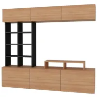 Seturi zona TV Trendy Sasa 26.5 cm x 31 cm x 180 cm / Stejar Sonoma photo 4