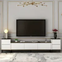 Seturi zona TV Trendy Imaj 60 cm x 35 cm x 260 cm / White photo 2