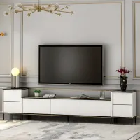 Seturi zona TV Trendy Imaj 60 cm x 35 cm x 260 cm / White photo 5
