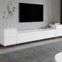 Seturi zona TV Trendy Imaj 60 cm x 35 cm x 260 cm / White photo 2