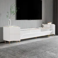 Seturi zona TV Trendy Imaj 60 cm x 35 cm x 260 cm / White photo 5