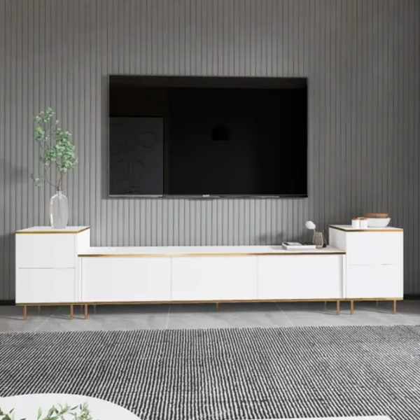 Комплекты ТВ-зона Trendy Imaj 60 см x 35 см x 260 см / Белый photo 4