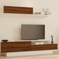 Seturi zona TV Trendy ELDA 35 cm x 32 cm x 160 cm / White photo 2