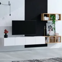 Seturi zona TV Trendy Pia 25 cm x 32 cm x 215 cm / White photo 3