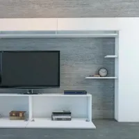Seturi zona TV Trendy Maxi 150 cm x 32 cm x 215 cm / White photo 4