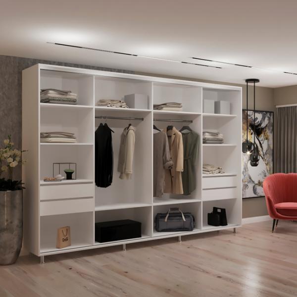 Dulap My-Style Cupe 330 x 60 x 210 / PAL / White photo 2