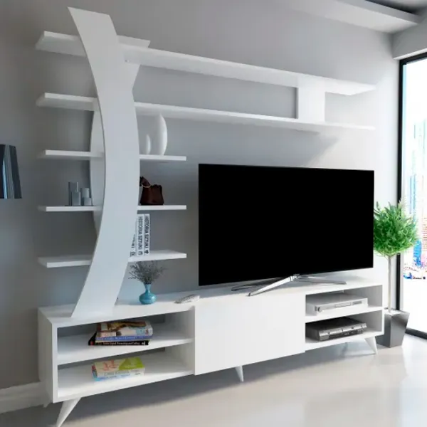Seturi zona TV Trendy Duru 162 cm x 29.5 cm x 180 cm / White photo 2