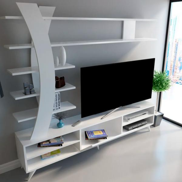 Seturi zona TV Trendy Duru 162 cm x 29.5 cm x 180 cm / White photo 3