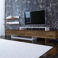 Seturi zona TV Trendy Nirvana 42 cm x 30 cm x 180 cm / Brown photo 2