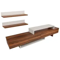Seturi zona TV Trendy Nirvana 42 cm x 30 cm x 180 cm / Brown photo 9