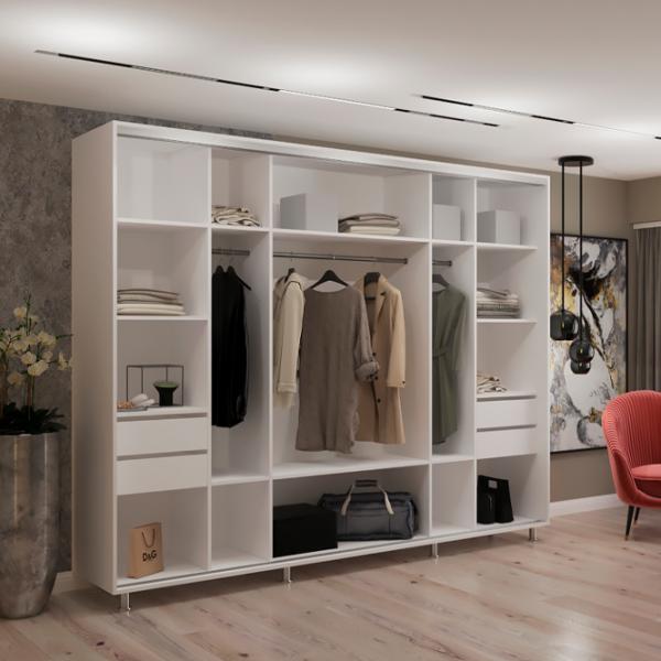 Dulap My-Style Cupe 280 x 60 x 210 / PAL / White photo 3