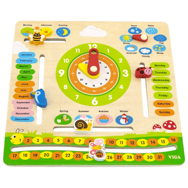 Joc educativ VIGA Calendar & Clocks 3+/ Dezvoltare photo 1