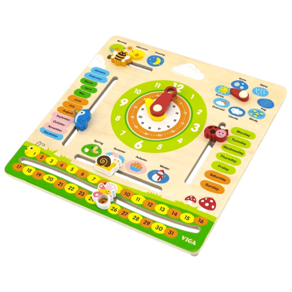 Joc educativ VIGA Calendar & Clocks 3+/ Dezvoltare photo 2