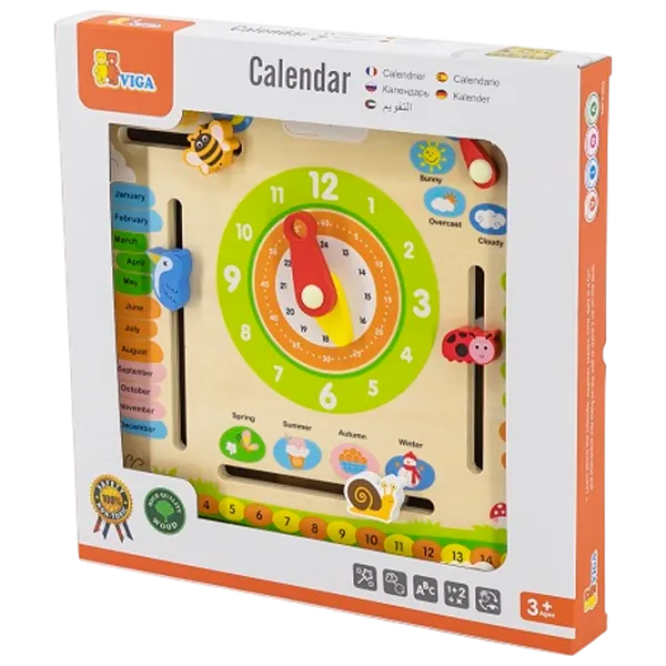 Joc educativ VIGA Calendar & Clocks 3+/ Dezvoltare photo 3