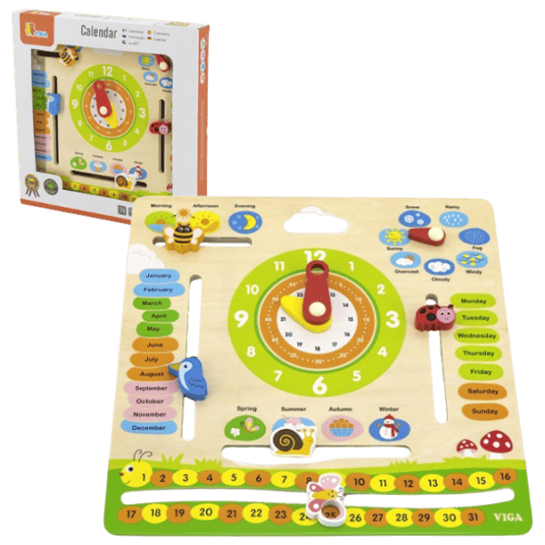 Joc educativ VIGA Calendar & Clocks 3+/ Dezvoltare photo 4