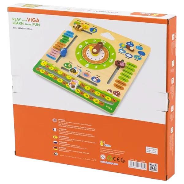 Joc educativ VIGA Calendar & Clocks 3+/ Dezvoltare photo 5