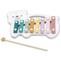 Xilofon VIGA Teddy Bear 1.5 ani / White photo 2