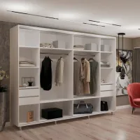 Шкаф My-Style Cupe 290 x 60см x 200 / ЛДСП / White photo 3