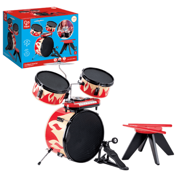 Барабан Hape Cool Beats 3 года / Красный photo 1