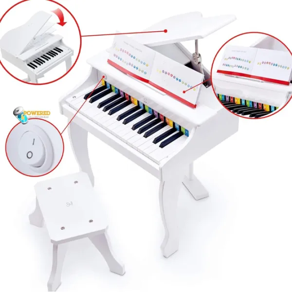 Пианино Hape Deluxe Grand Piano 3 года / Белый photo 2