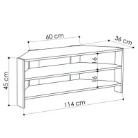 Comodă TV Trendy Thales Corner 45 x 114 x 36 / PAL photo 2