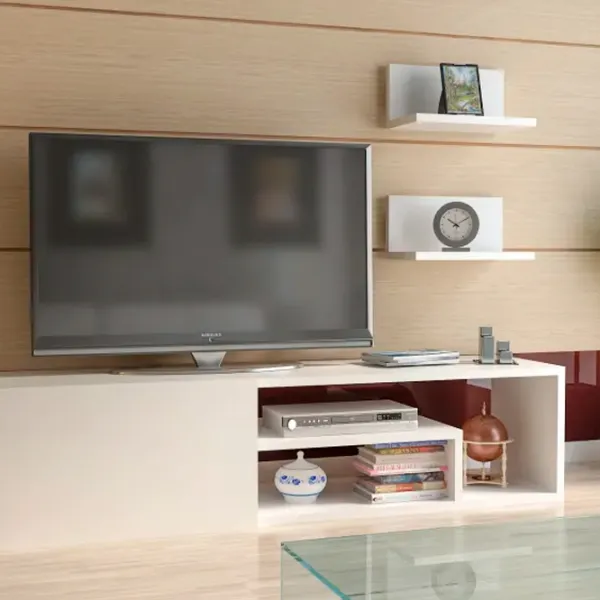 Seturi zona TV Trendy Zeplin 29.3 cm x 30 cm x 120 cm / White photo 2