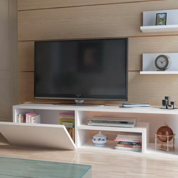 Seturi zona TV Trendy Zeplin 29.3 cm x 30 cm x 120 cm / White photo 5