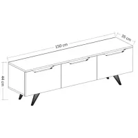 Тумба под телевизор Trendy Prag 44 x 150 x 35см / ДСП photo 7
