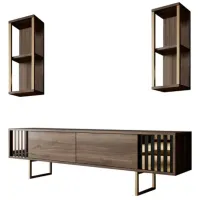 Комплекты ТВ-зона Trendy Gold Line 48 см x 30 cм x 180 см / Коричневый