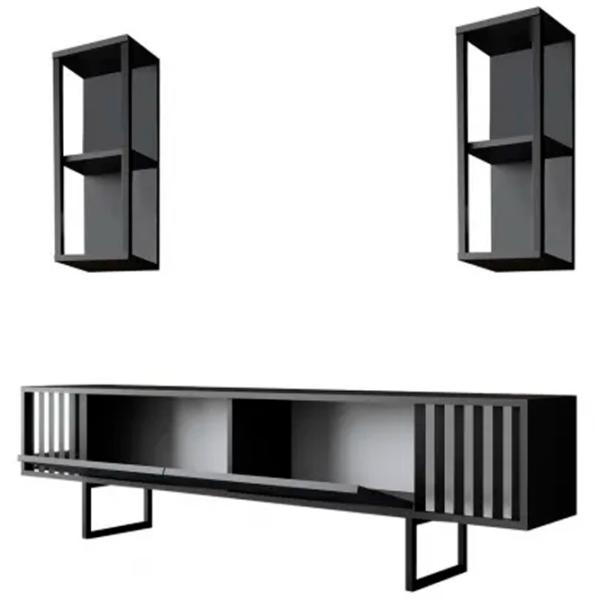 Seturi zona TV Trendy Chrome Line 48 cm x 30 cm x 180 cm / Antracit photo 9