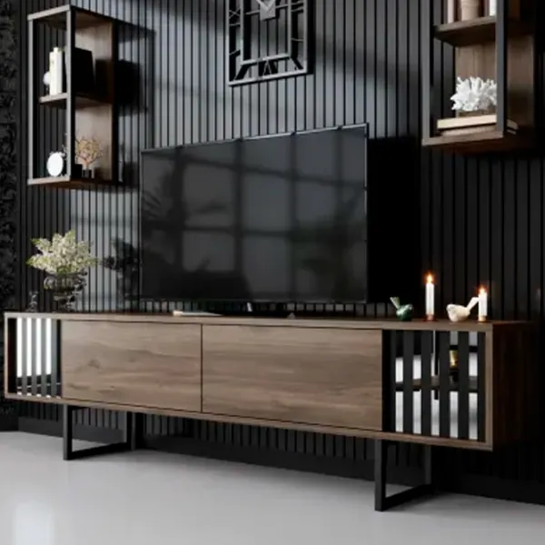 Комплекты ТВ-зона Trendy Chrome Line 48 см x 30 cм x 180 см / Коричневый photo 3