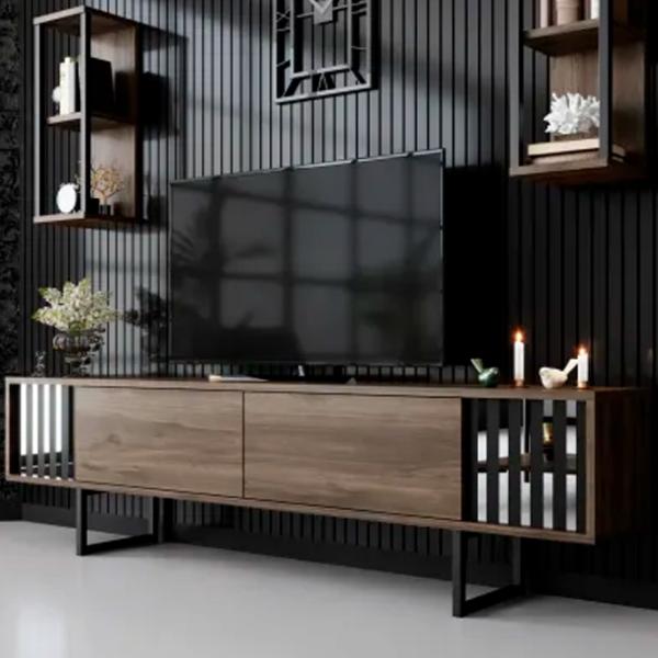 Комплекты ТВ-зона Trendy Chrome Line 48 см x 30 cм x 180 см / Коричневый photo 3