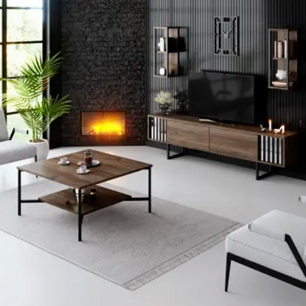 Комплекты ТВ-зона Trendy Chrome Line 48 см x 30 cм x 180 см / Коричневый photo 7