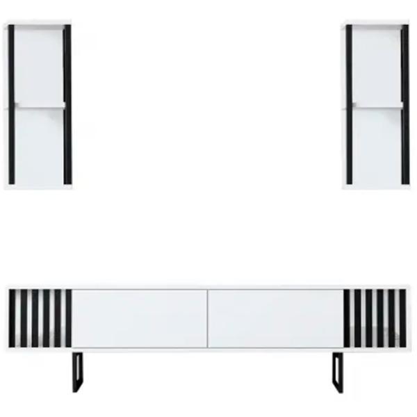 Комплекты ТВ-зона Trendy Chrome Line 48 см x 30 cм x 180 см / Белый photo 2