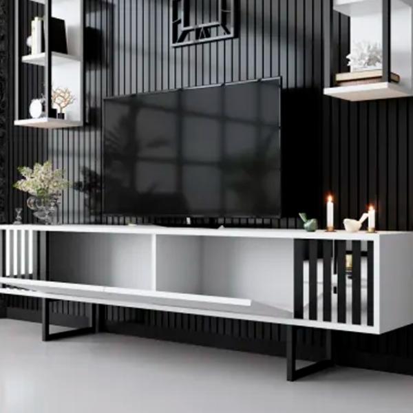 Комплекты ТВ-зона Trendy Chrome Line 48 см x 30 cм x 180 см / Белый photo 5