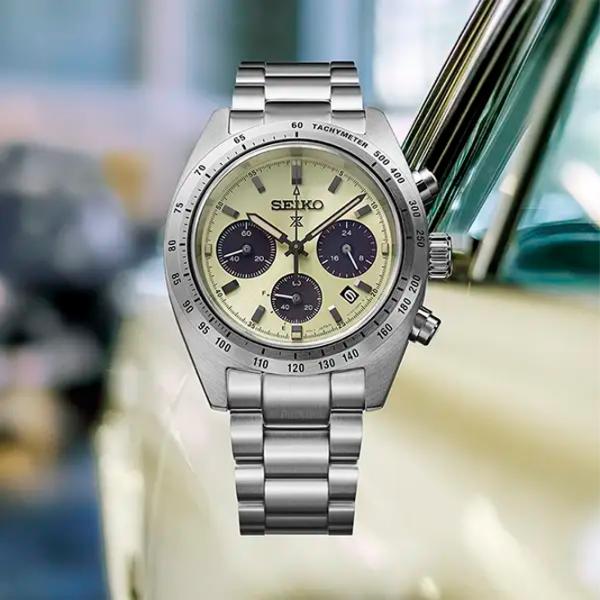 Ceas de mână pentru bărbați Seiko SSC959P1 Cuarț / 39 mm photo 2