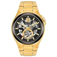 Ceas de mână pentru bărbați Bulova 98A178 Mecanic / 46 mm