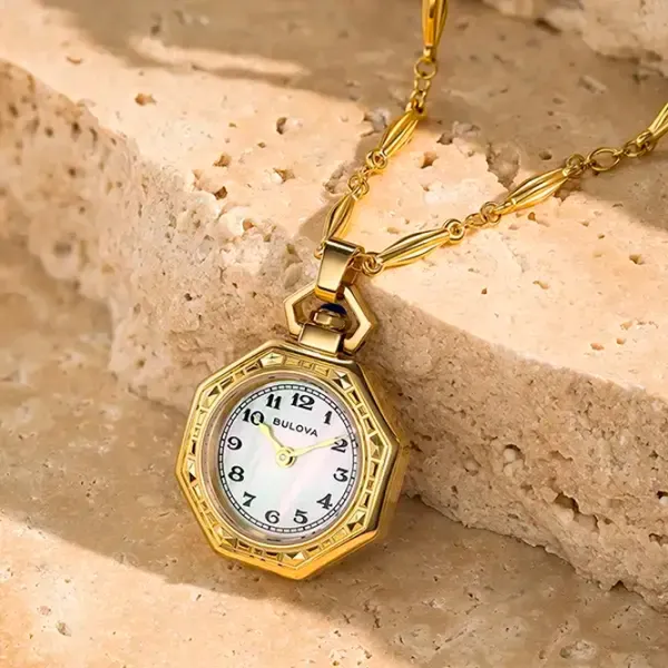 Ceas de buzunar pentru femei Bulova 97L182 Cuarț / 25 mm photo 2