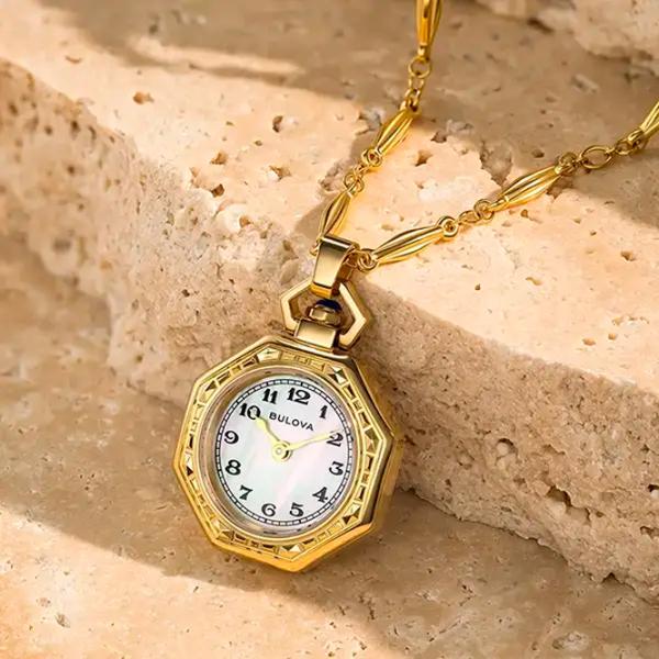 Ceas de buzunar pentru femei Bulova 97L182 Cuarț / 25 mm photo 2