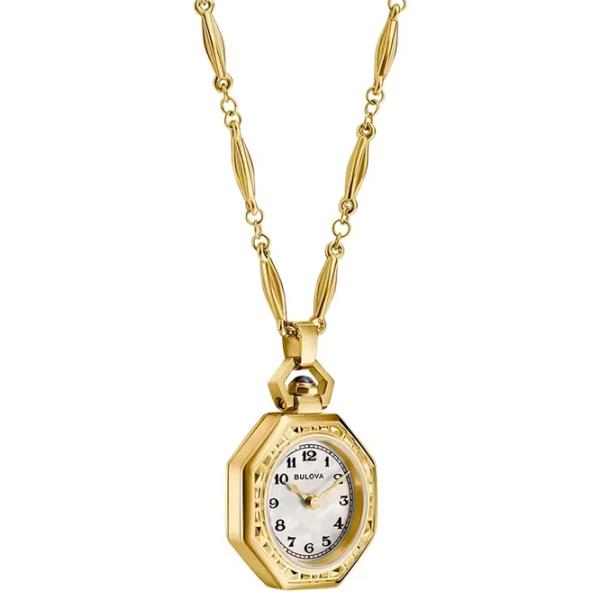 Ceas de buzunar pentru femei Bulova 97L182 Cuarț / 25 mm photo 4
