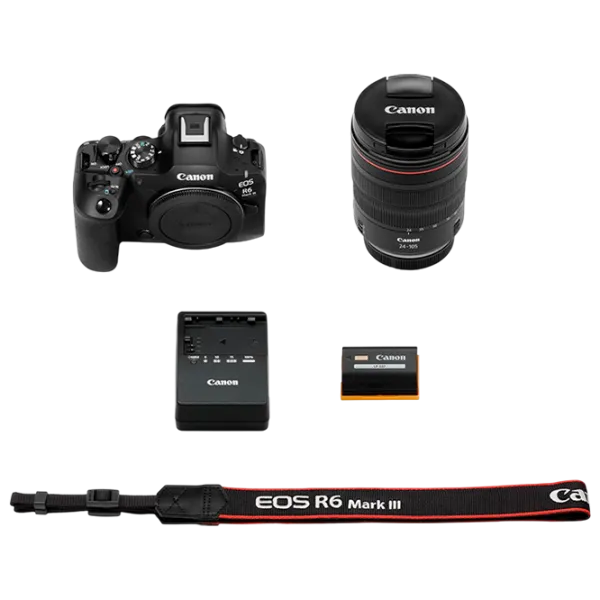 Cameră foto Canon EOS R6 Mark III & RF 24-105mm f/4 L IS USM KIT Kit CMOS/ Black photo 6