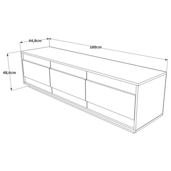 Comodă TV Trendy FR4-AW 48.6 x 180 x 44.8 / PAL photo 6