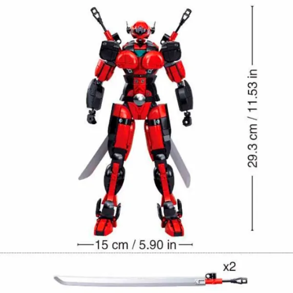 Constructor Sluban Robot Ninja Robot/ Red photo 5