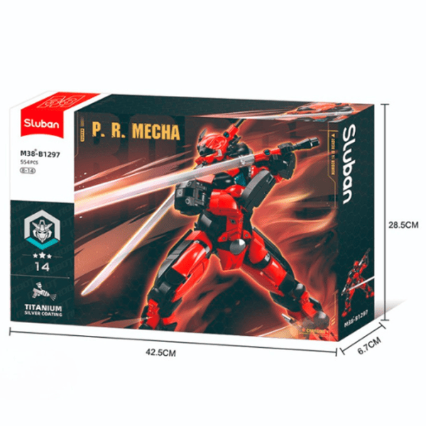 Constructor Sluban Robot Ninja Robot/ Red photo 6