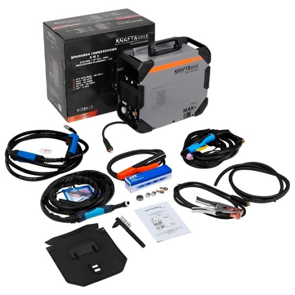 Aparat de sudat Kraft&Dele KD3423 230 V semiautomat (MIG/MAG), cu electrod (MMA), cu gaz inert (TIG) / Gray photo 3