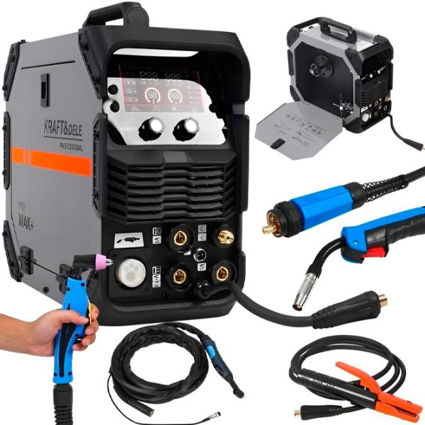 Aparat de sudat Kraft&Dele KD3423 230 V semiautomat (MIG/MAG), cu electrod (MMA), cu gaz inert (TIG) / Gray photo 4