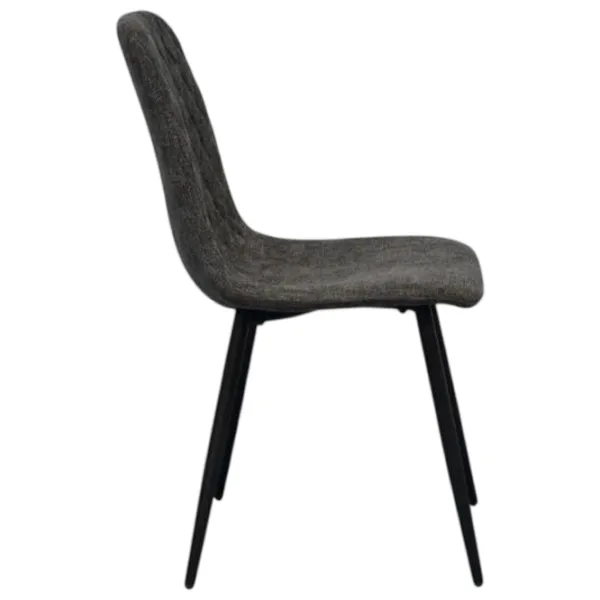 Scaun de bucătărie Evelin YTC-079B Stofă/ Dark Gray Black photo 5