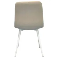 Scaun de bucătărie Evelin YTC-079WH Stofă/ Light Beige White photo 3